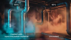 Distribution transformer coated with HeatXperse high emissivity coating for enhanced thermal dissipation