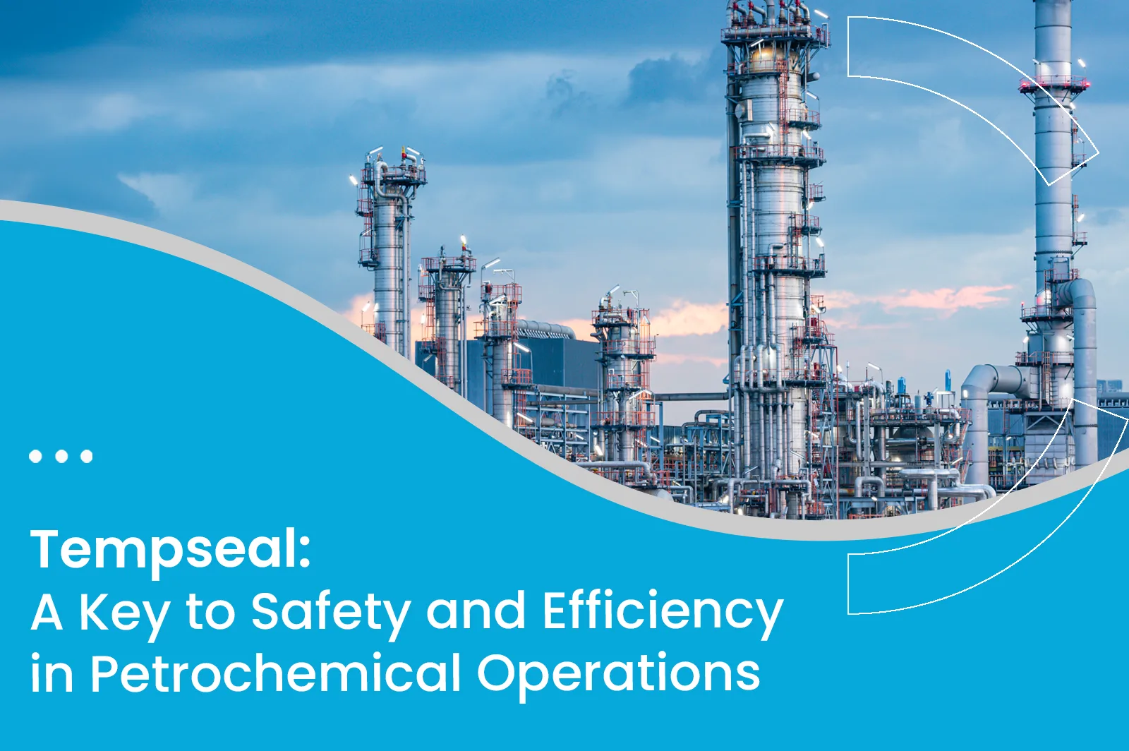 Tempseal petrochemical coating application on refinery pipeline